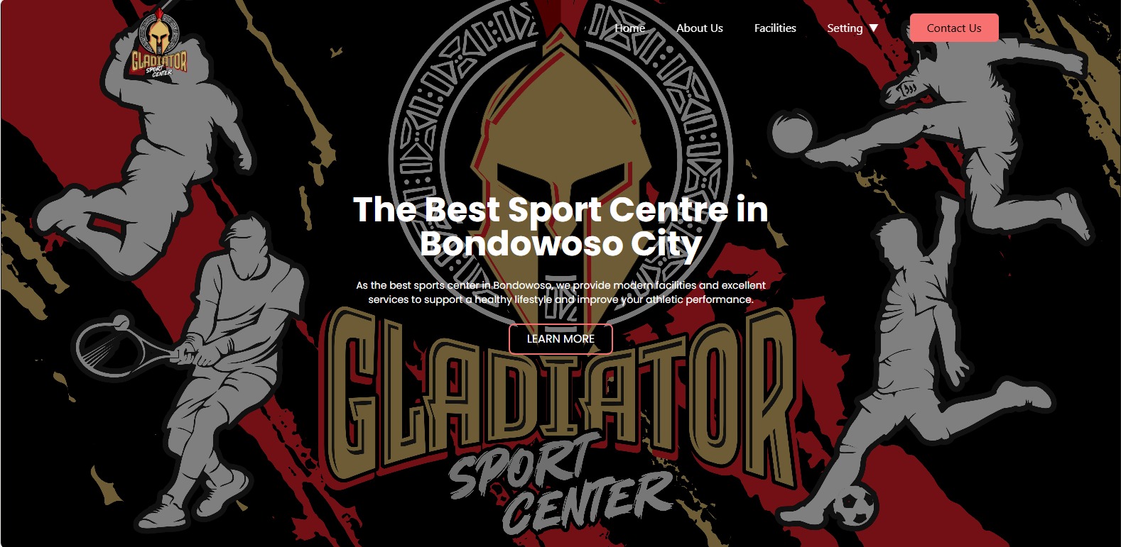 Gladiator Sport Center Website Preview