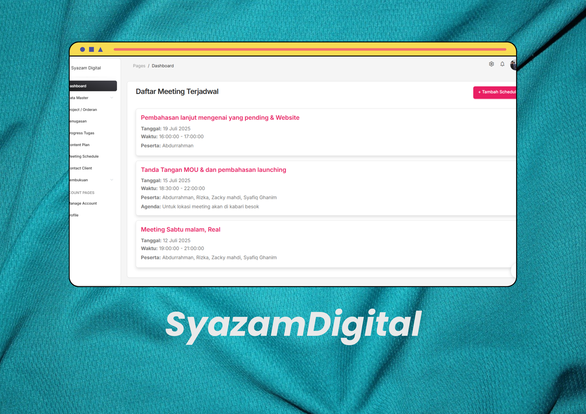 Digital Agency System Screenshot 3